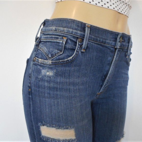AGOLDE Jeans Size 29 Skinny Distressed Denim - Picture 4 of 15